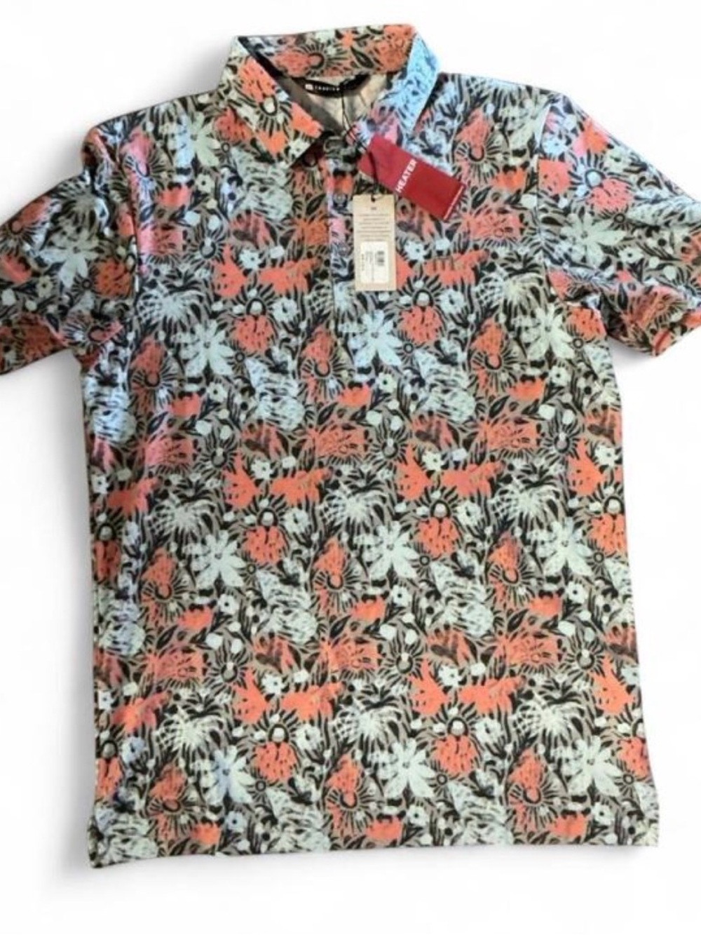 Travis Mathew Polo Featherweight Sands NWT Small Never Worn #TravisMathew